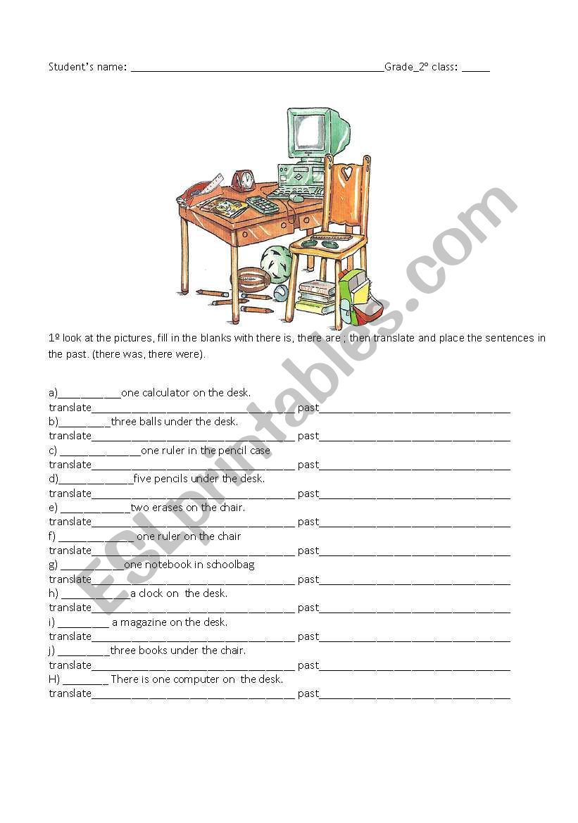 Verb There to be - Present and past