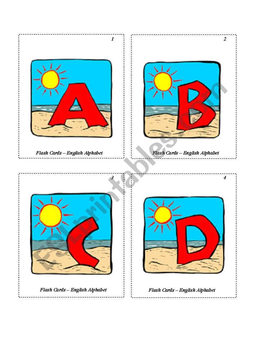 Flash Cards - English Alphabet - p1