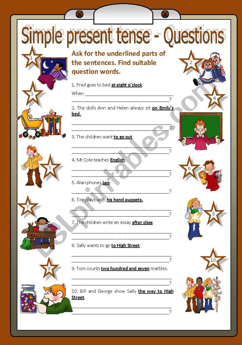 simple-present-tense-questions-esl-worksheet-by-poohbear