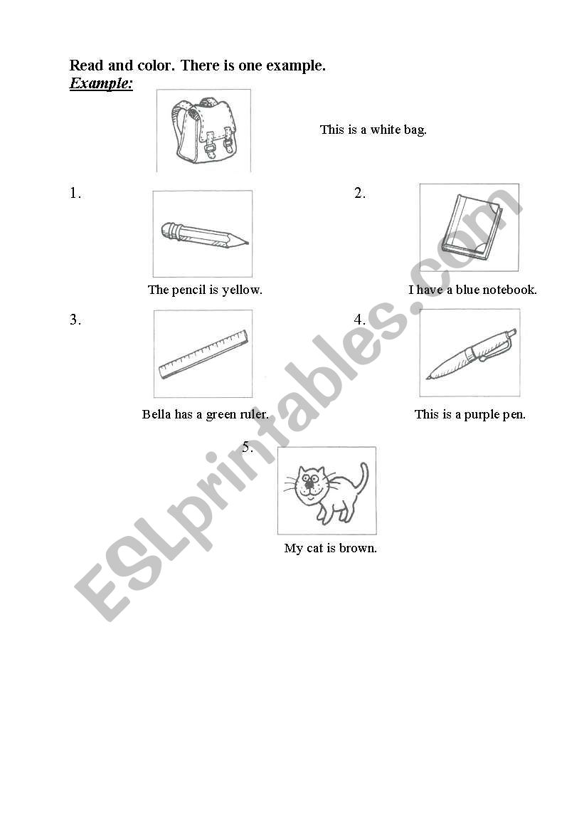 Color worksheet