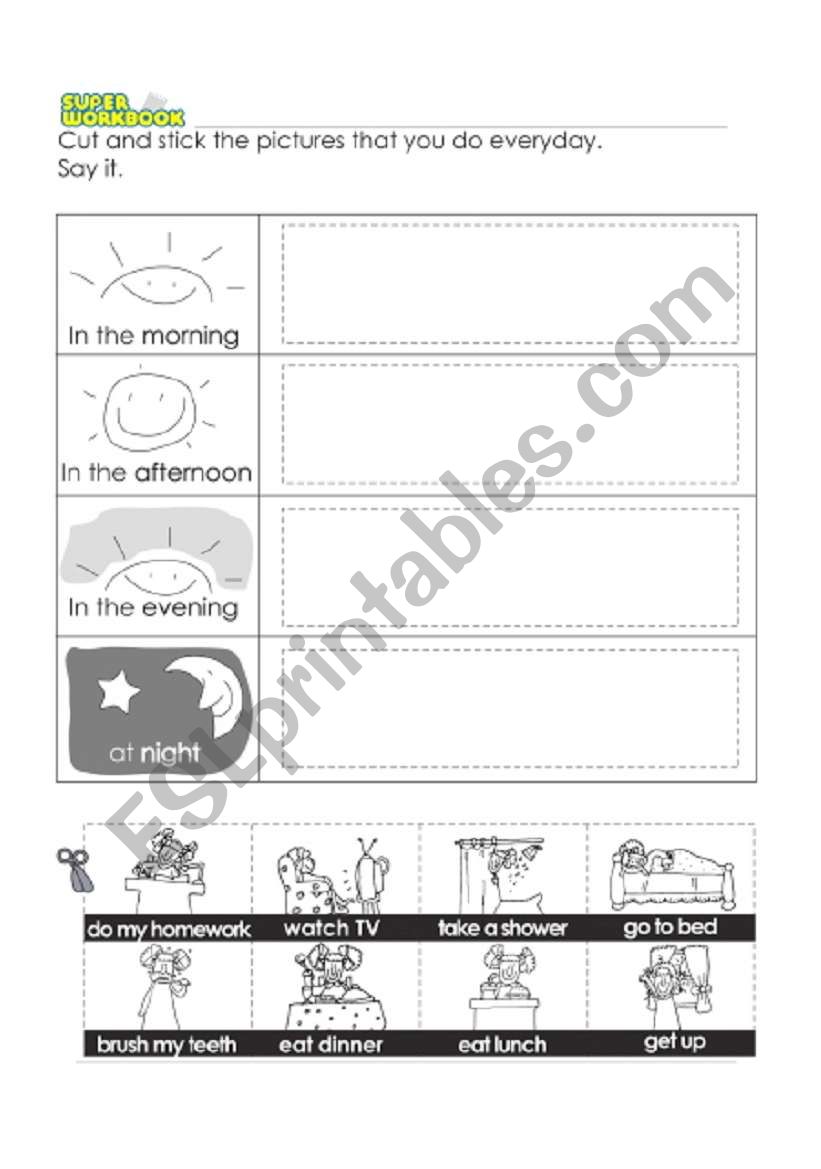 Daily Routine worksheet