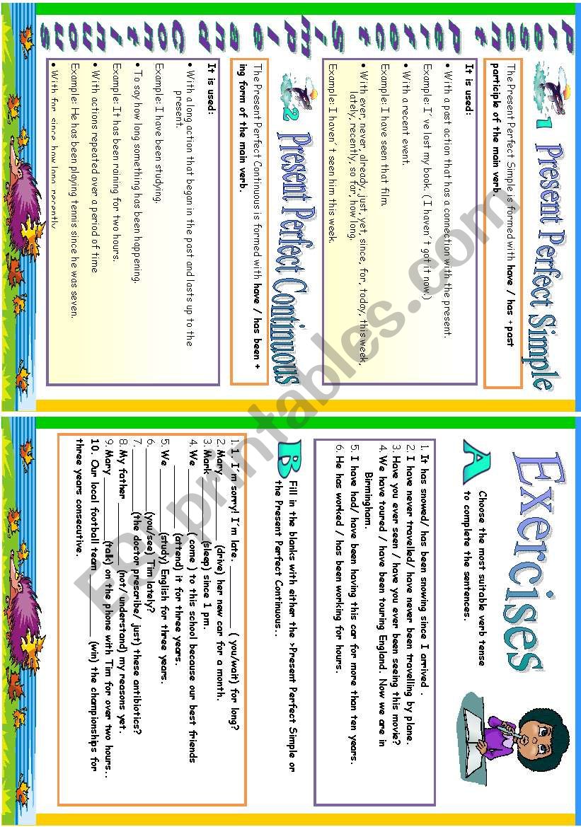 Present Perfect Simple vs Present Perfect Continuous