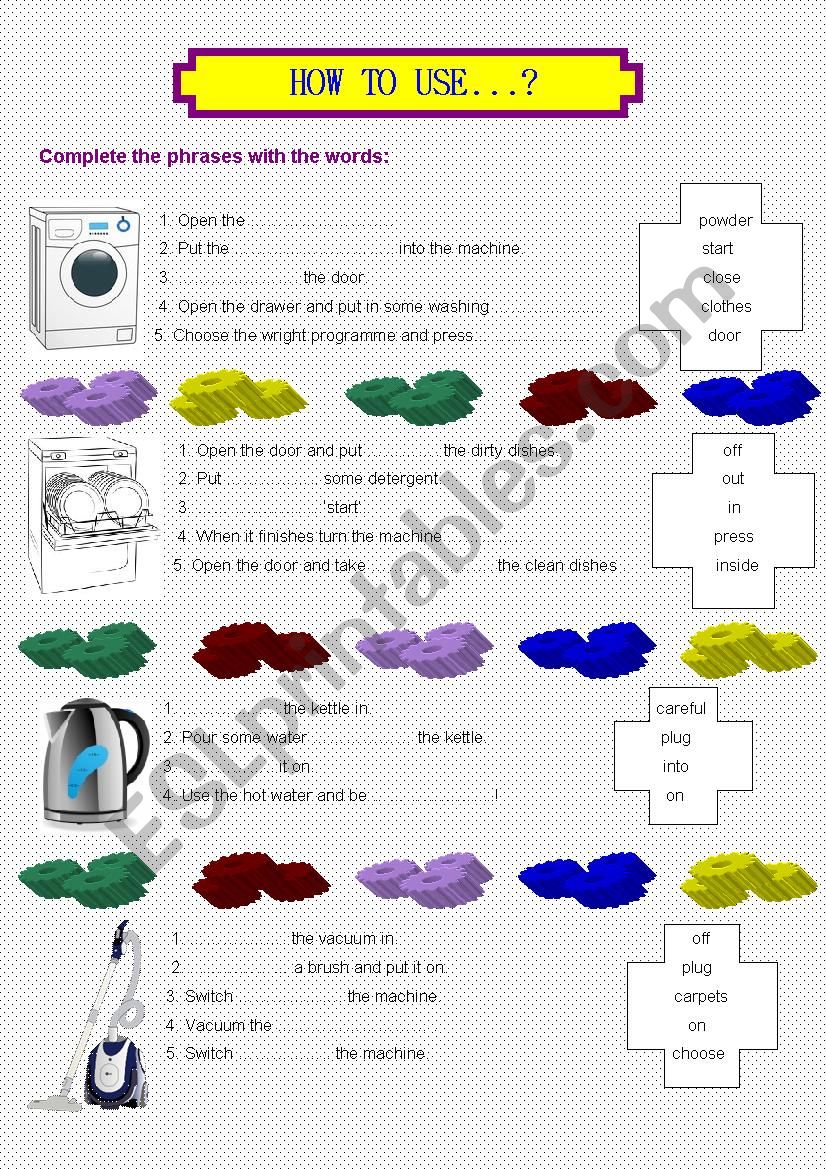 How to use.....? worksheet