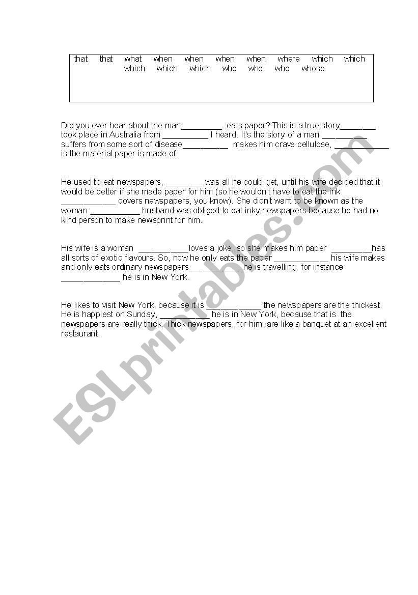 DEMOSTRATIVE PRONAUN worksheet