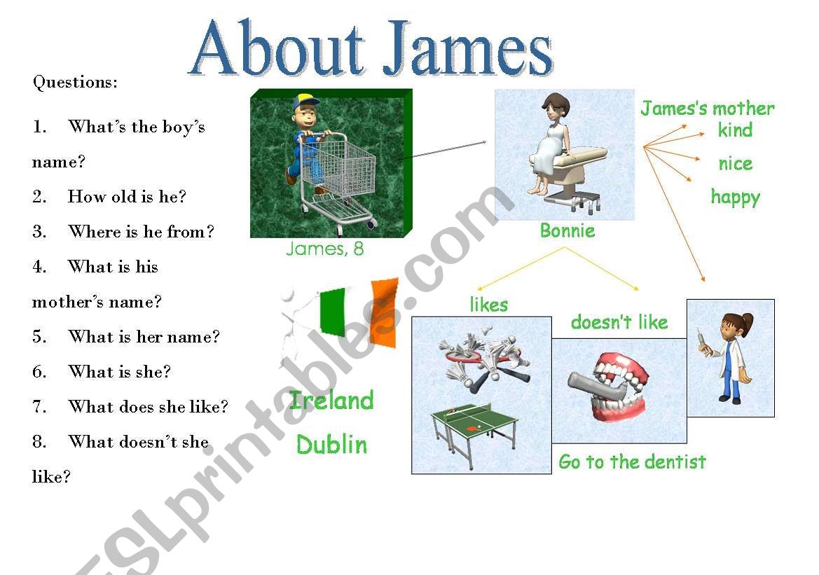about James worksheet