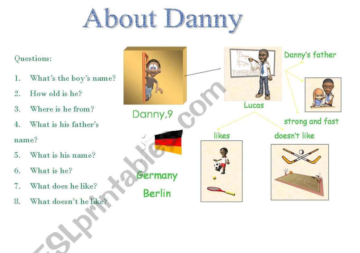 about danny worksheet