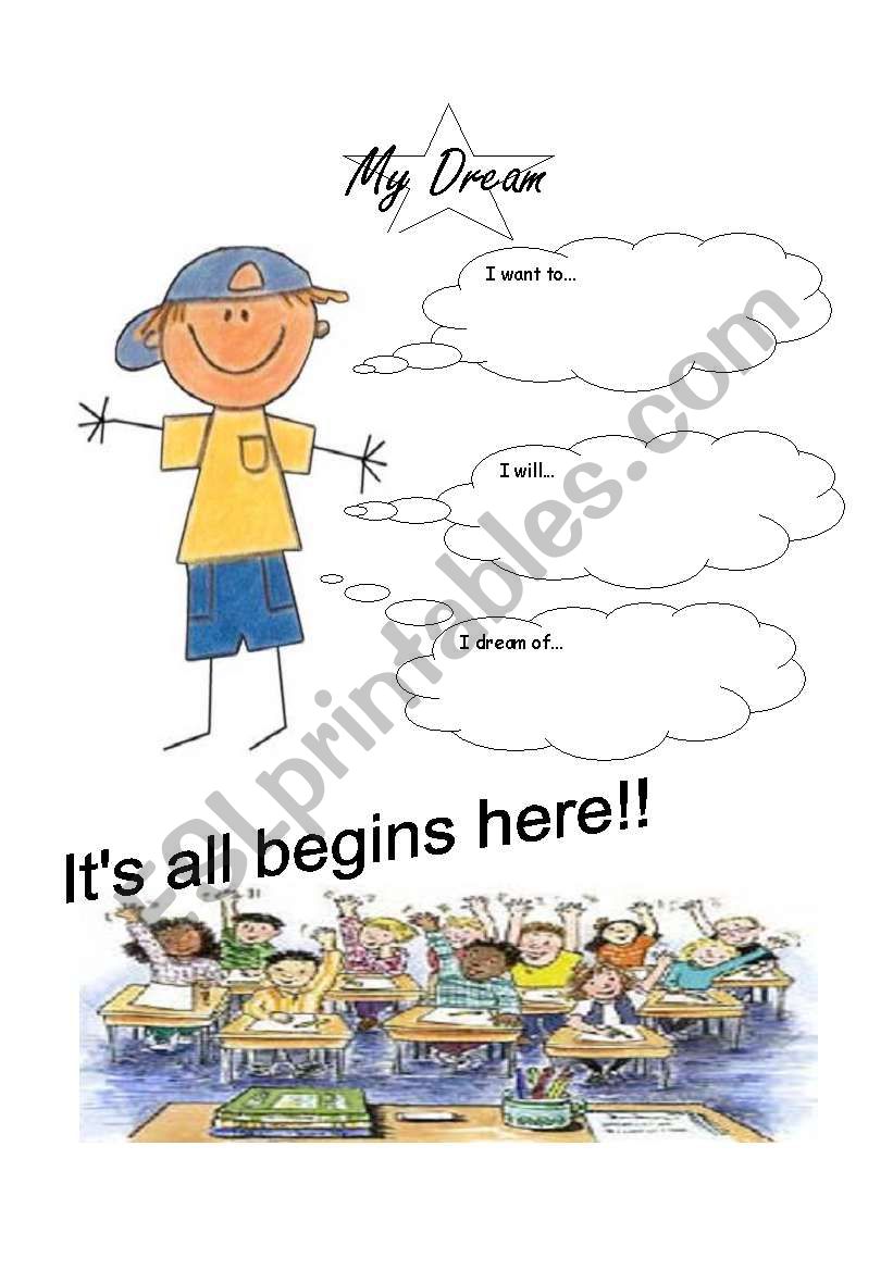 My Dream worksheet