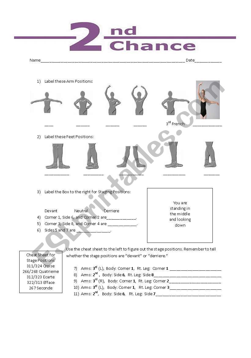 Ballet Review worksheet