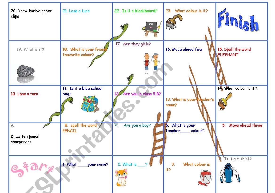 Snakes and Ladders : Board Game for Begginers 