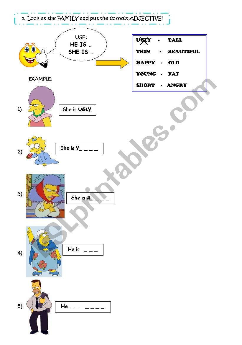 OPPOSITE ADJECTIVES + Verb 