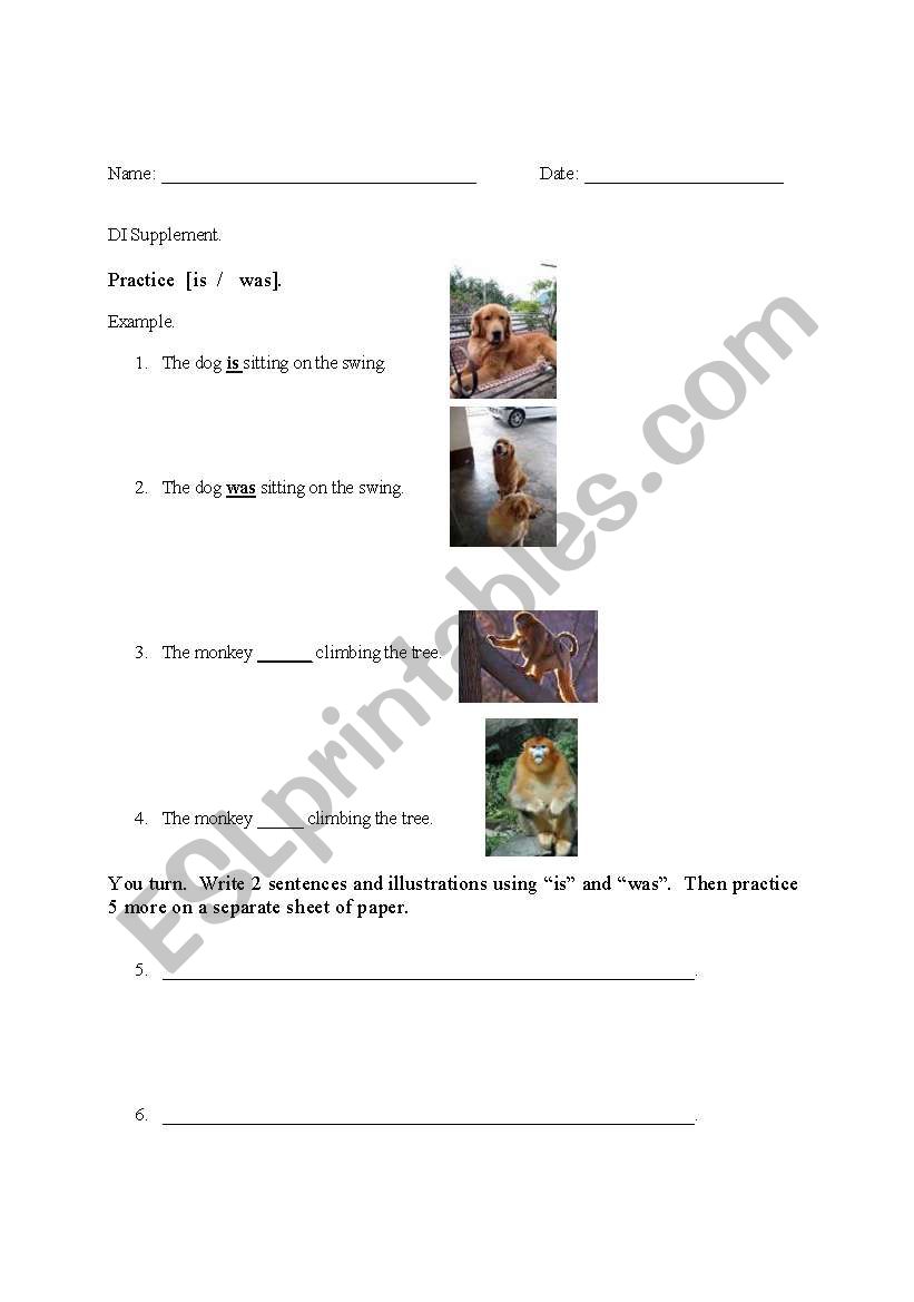 is was worksheet