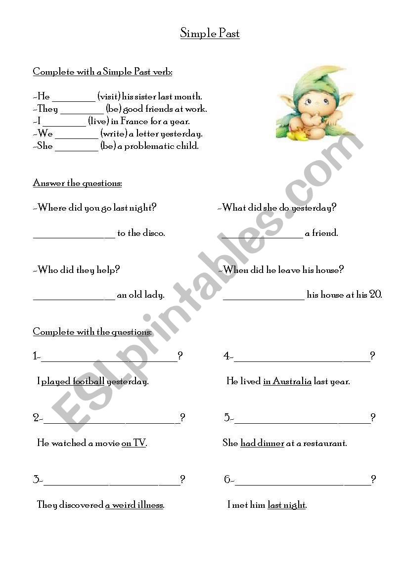 Simple Past worksheet