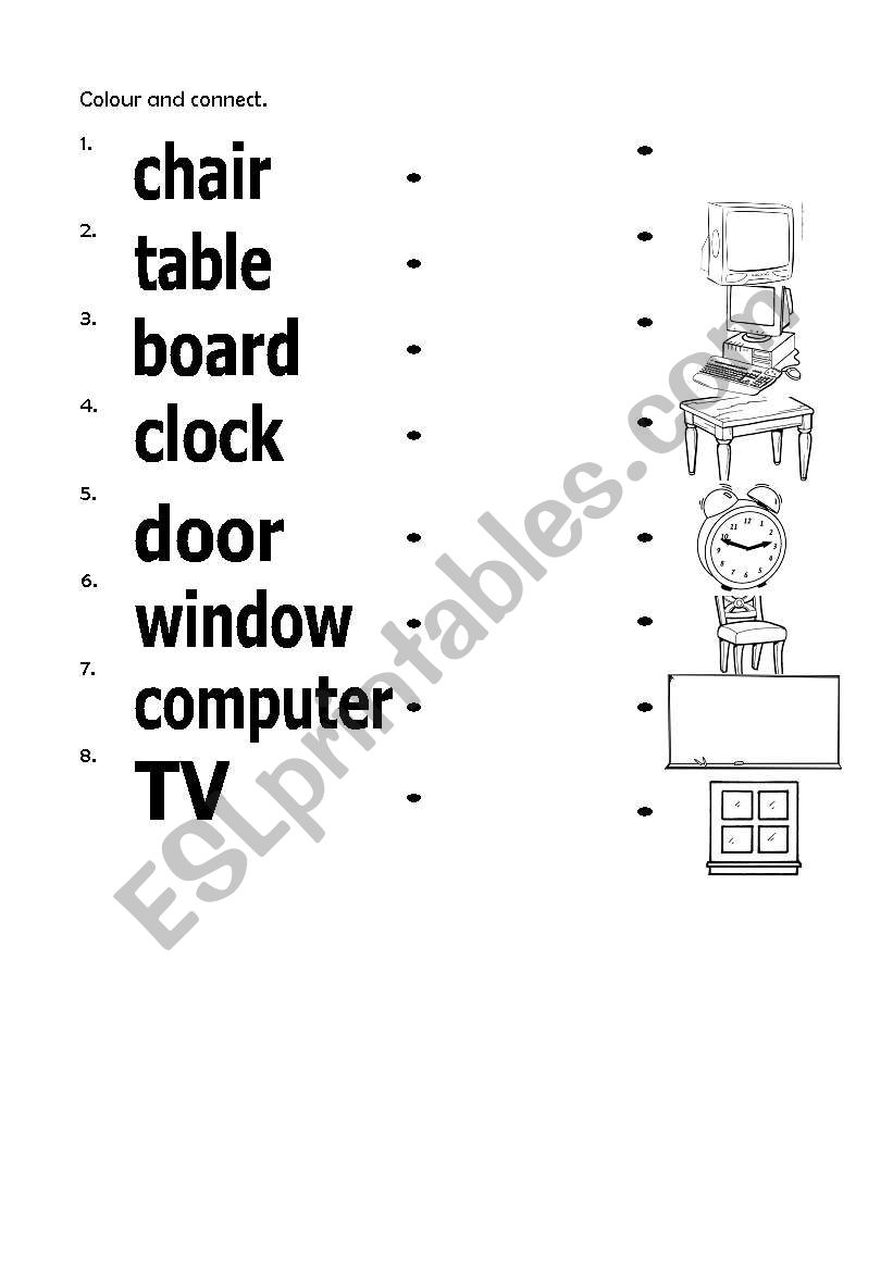 School things worksheet