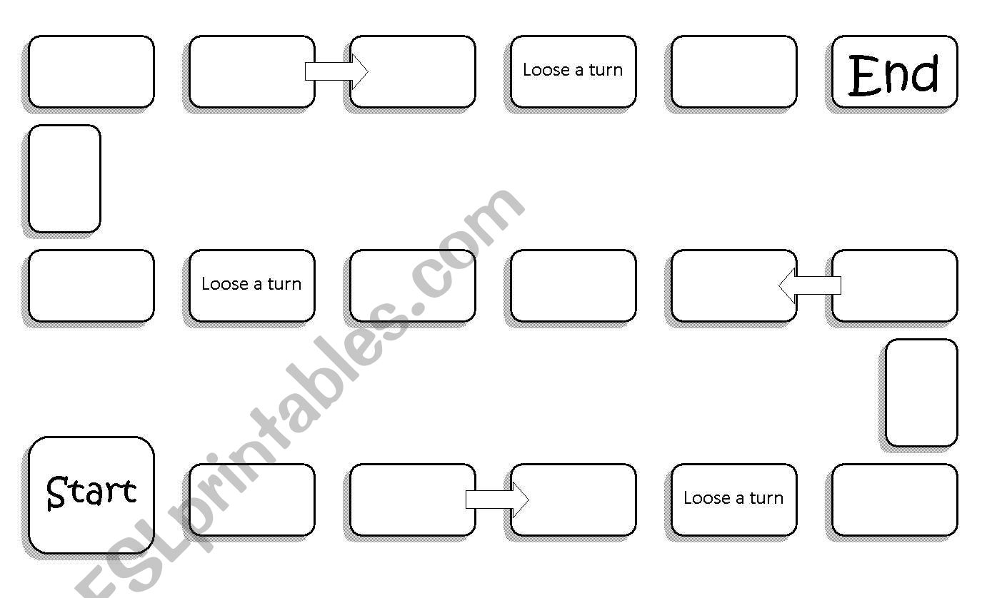 Rhyming Words Board Game worksheet