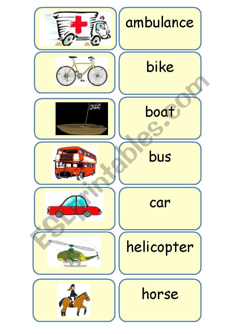 Transport worksheet