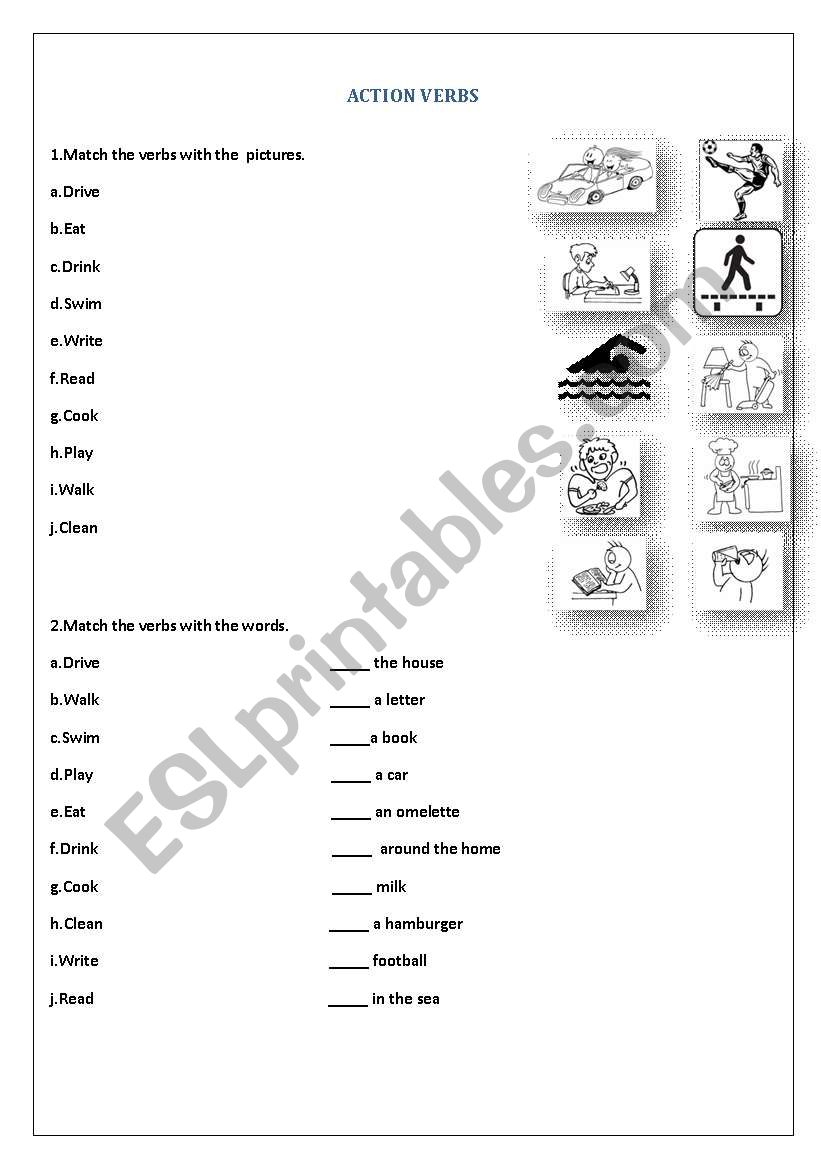 Action verbs for elementary students