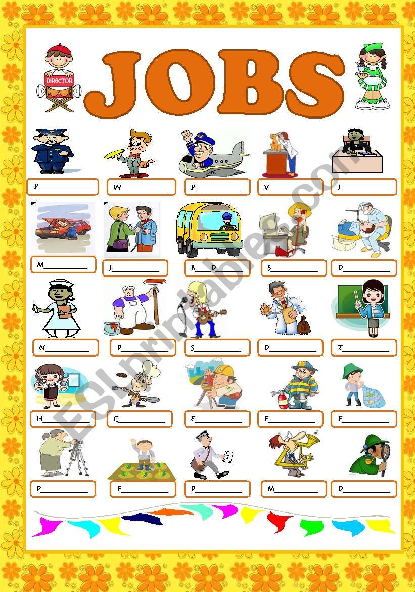 jobs worksheet