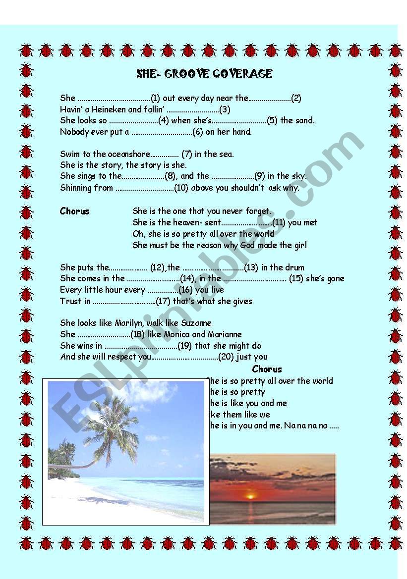 SHE- GROOVE COVERAGE worksheet