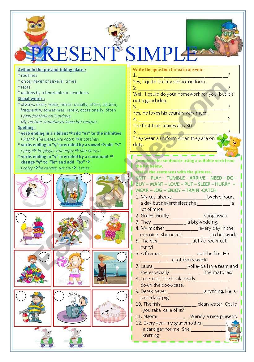 Present Simple worksheet