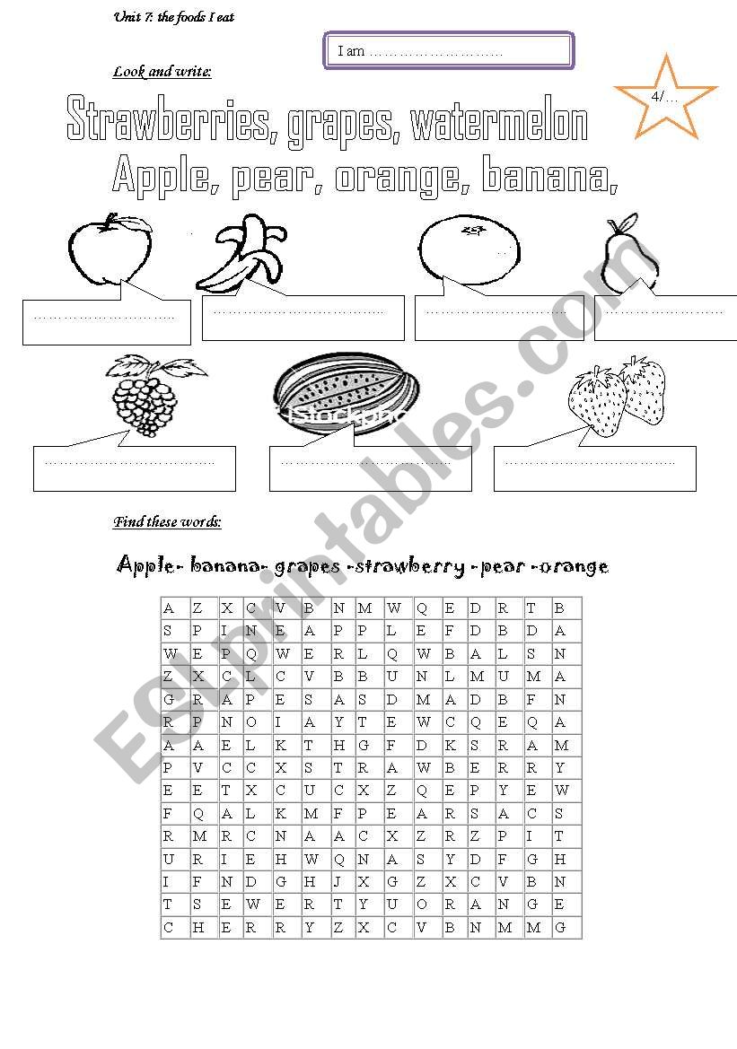 look and write exercise worksheet