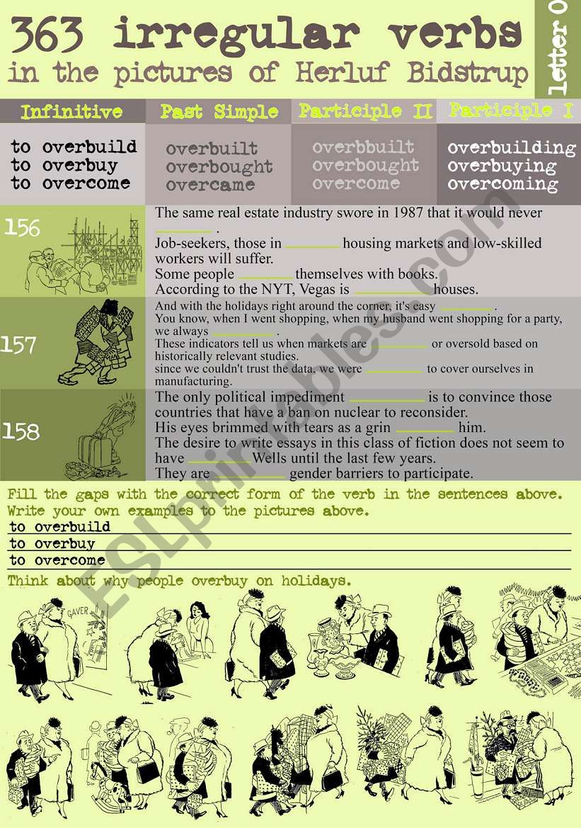 363 Irregular verbs in the pictures of Herluf Bidstrup