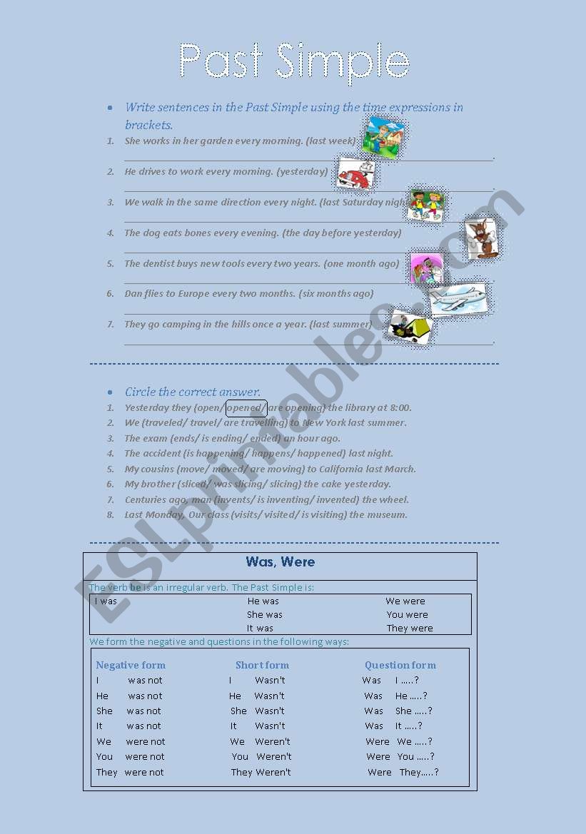 Past Simple worksheet