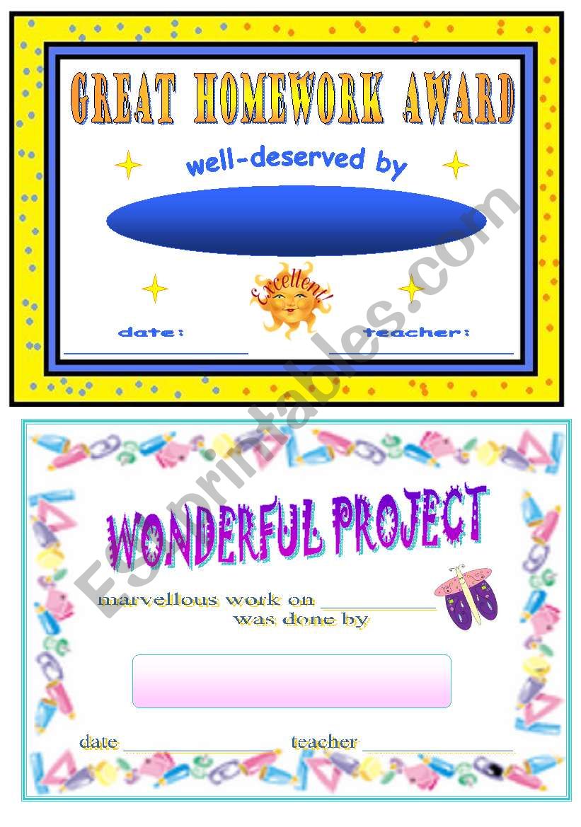 certificates for students worksheet