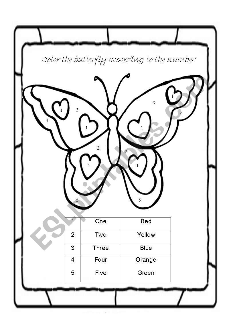 Color according to the numbers