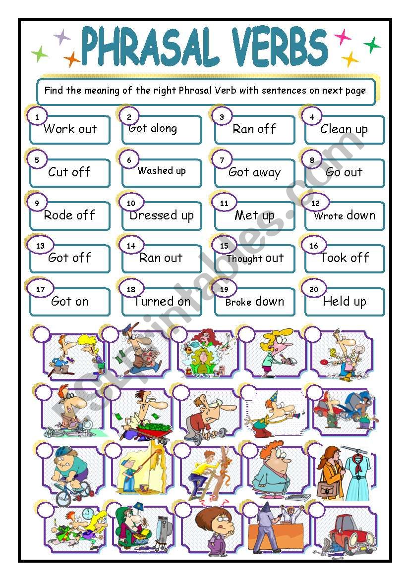 phrasal-verbs-online-and-pdf-worksheet-by-osusa-worksheet-verb-worksheets-4th-grade-grass