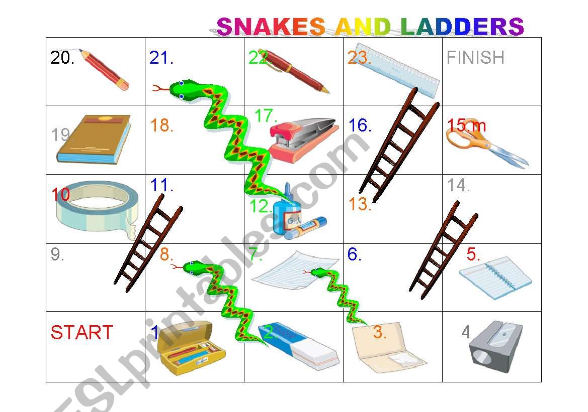 Snakes and Ladders (stationery items)