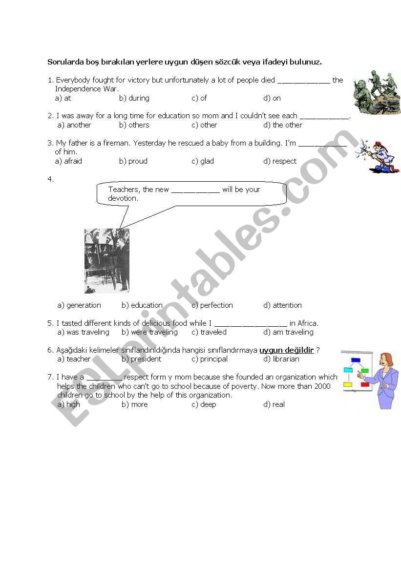 grade 8 SBS worksheet