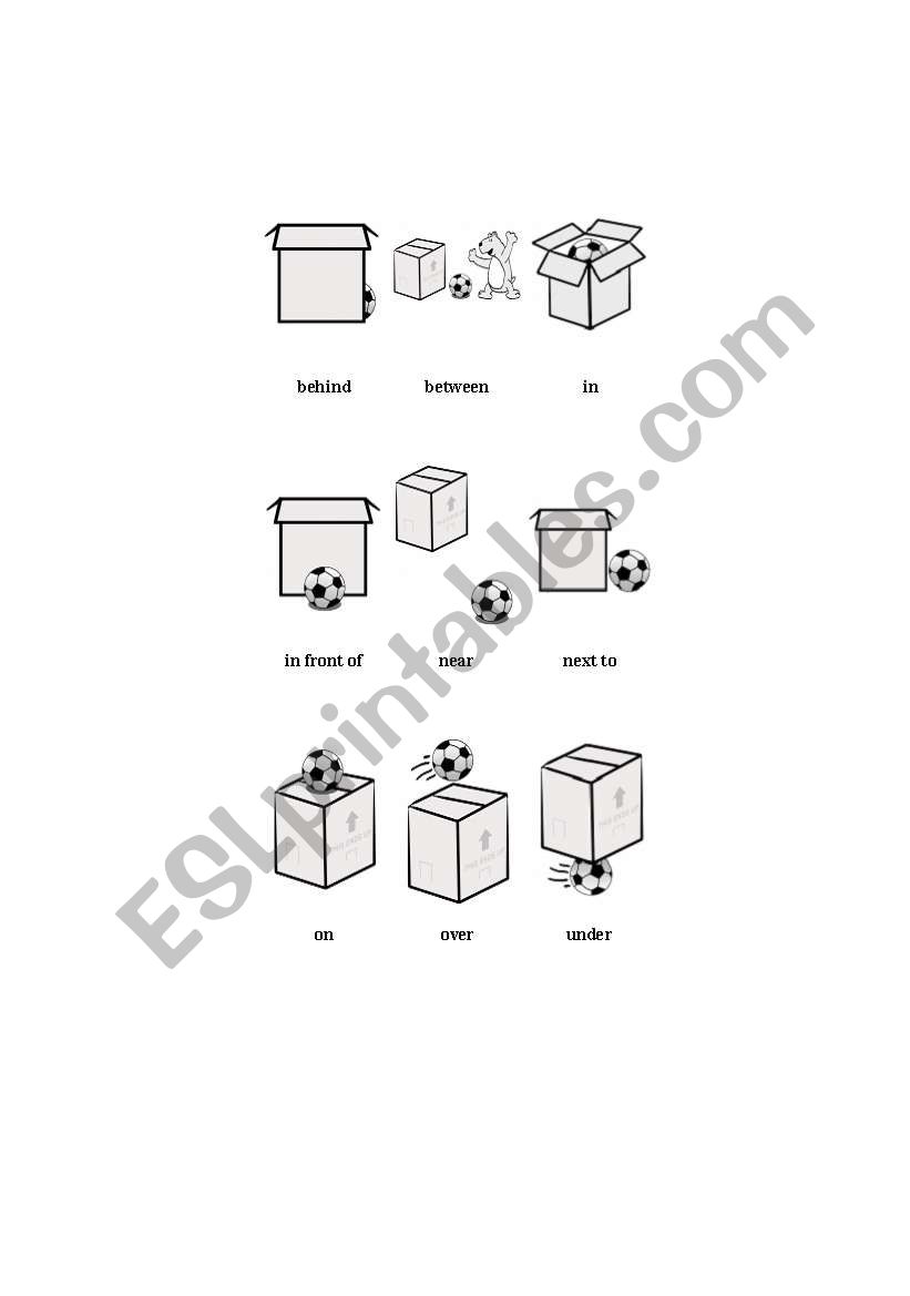 prepositions worksheet