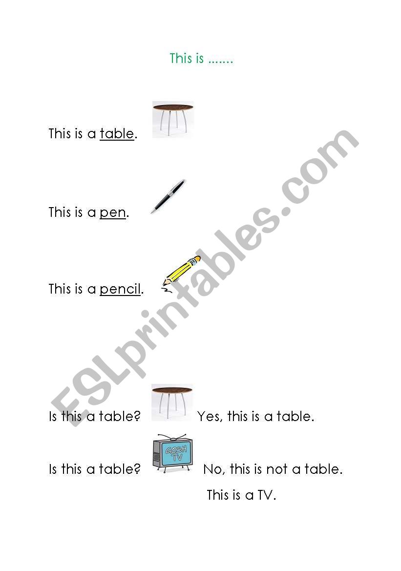 This is worksheet