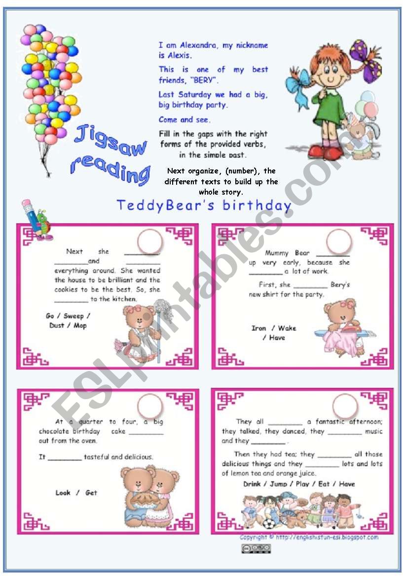 BeryÂ´s Birthday Party ( simple past )