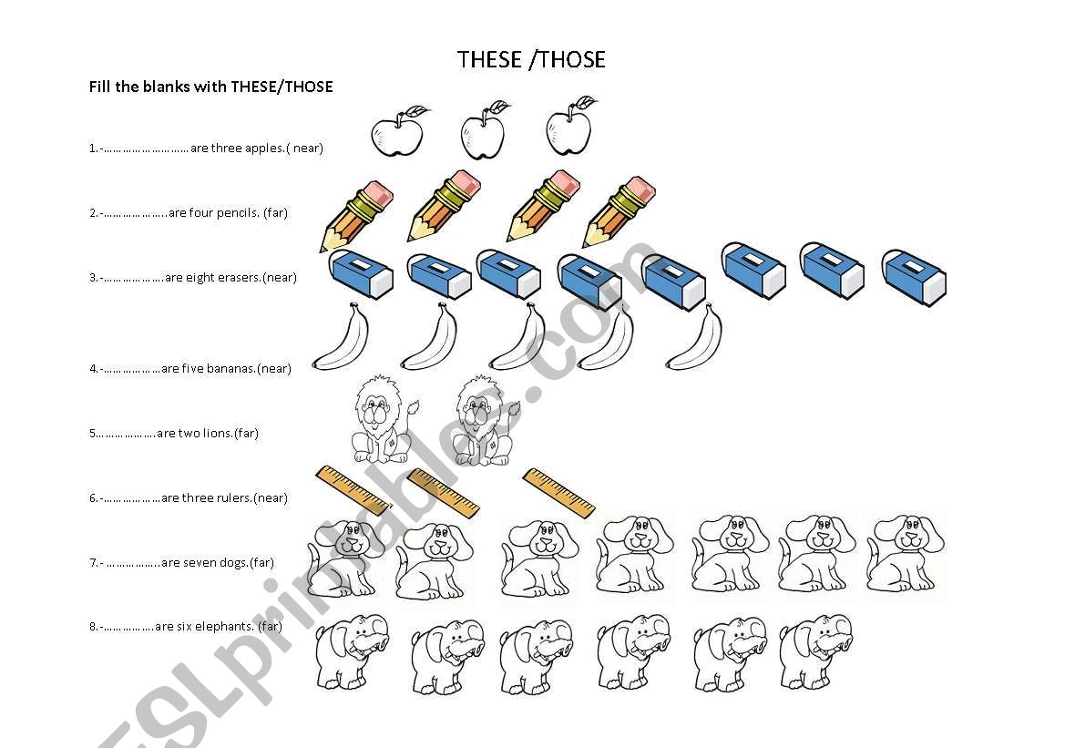 DEMONSTRATIVE PRONOUNS THESE/ THOSE