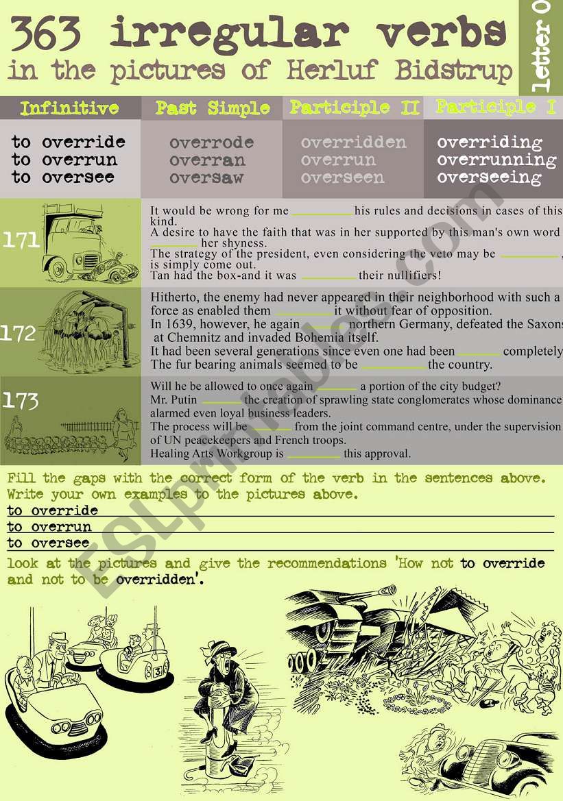 363 Irregular verbs in the pictures of Herluf Bidstrup
