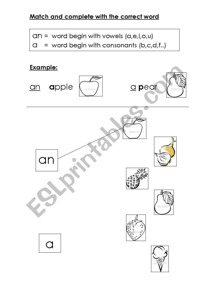 a an use worksheet