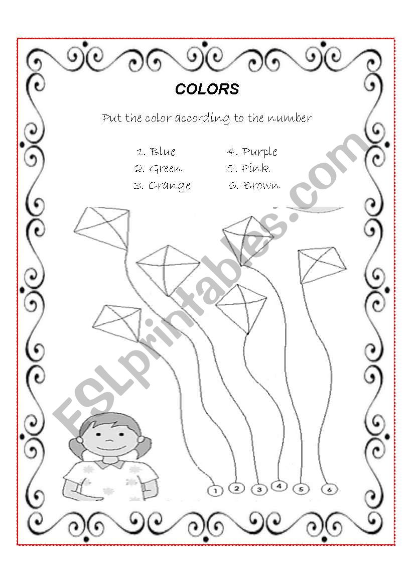 Colors  worksheet