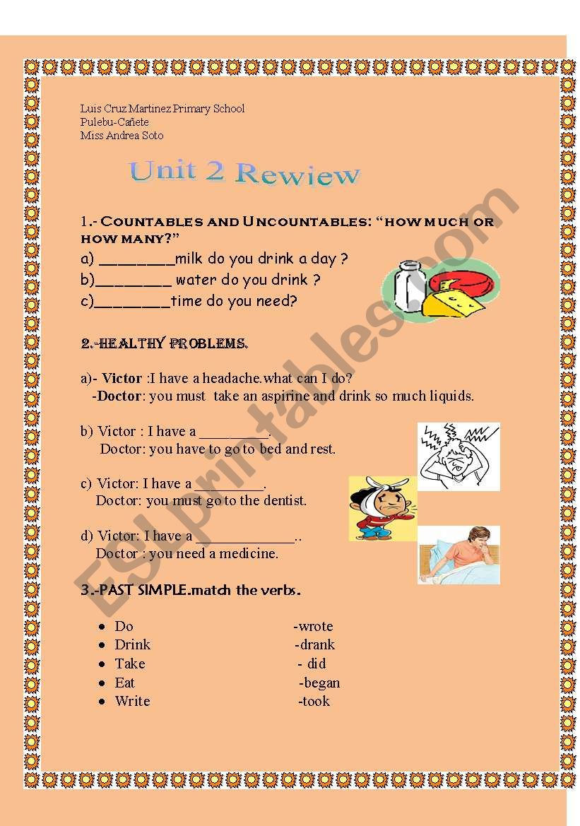 simple past and more worksheet