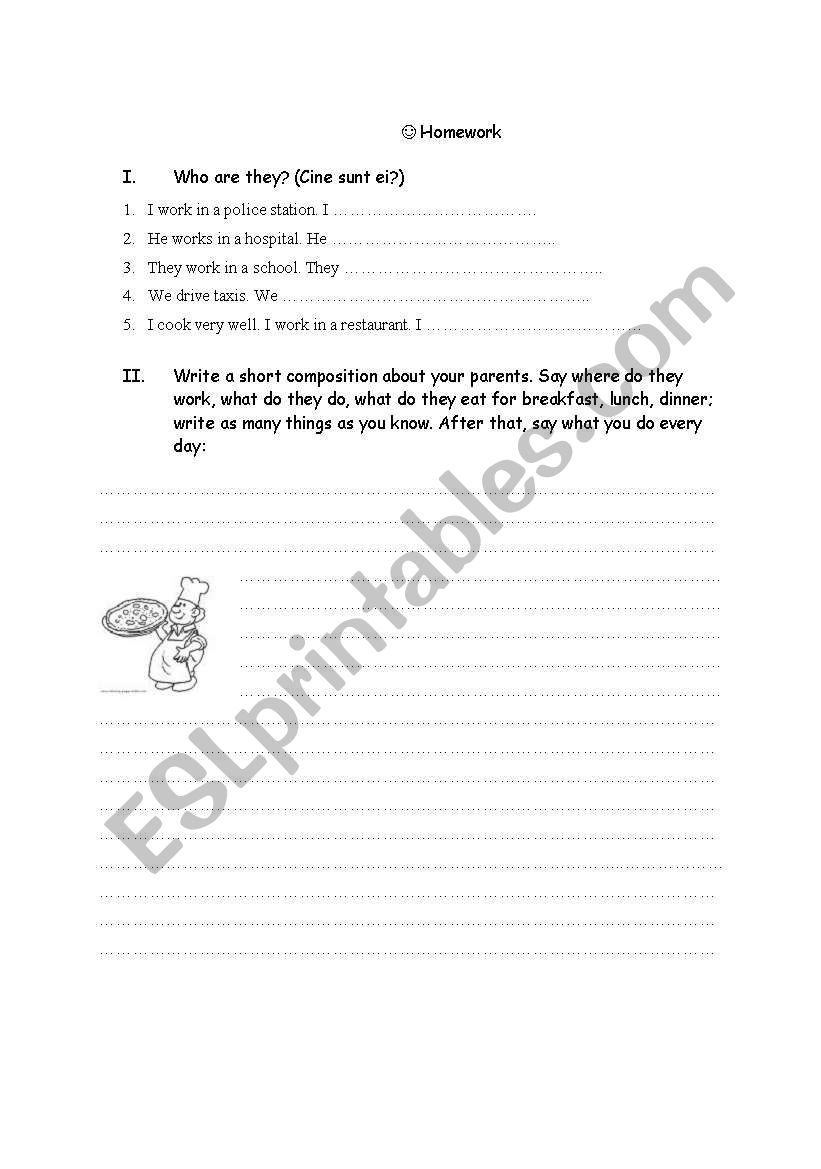 Jobs worksheet