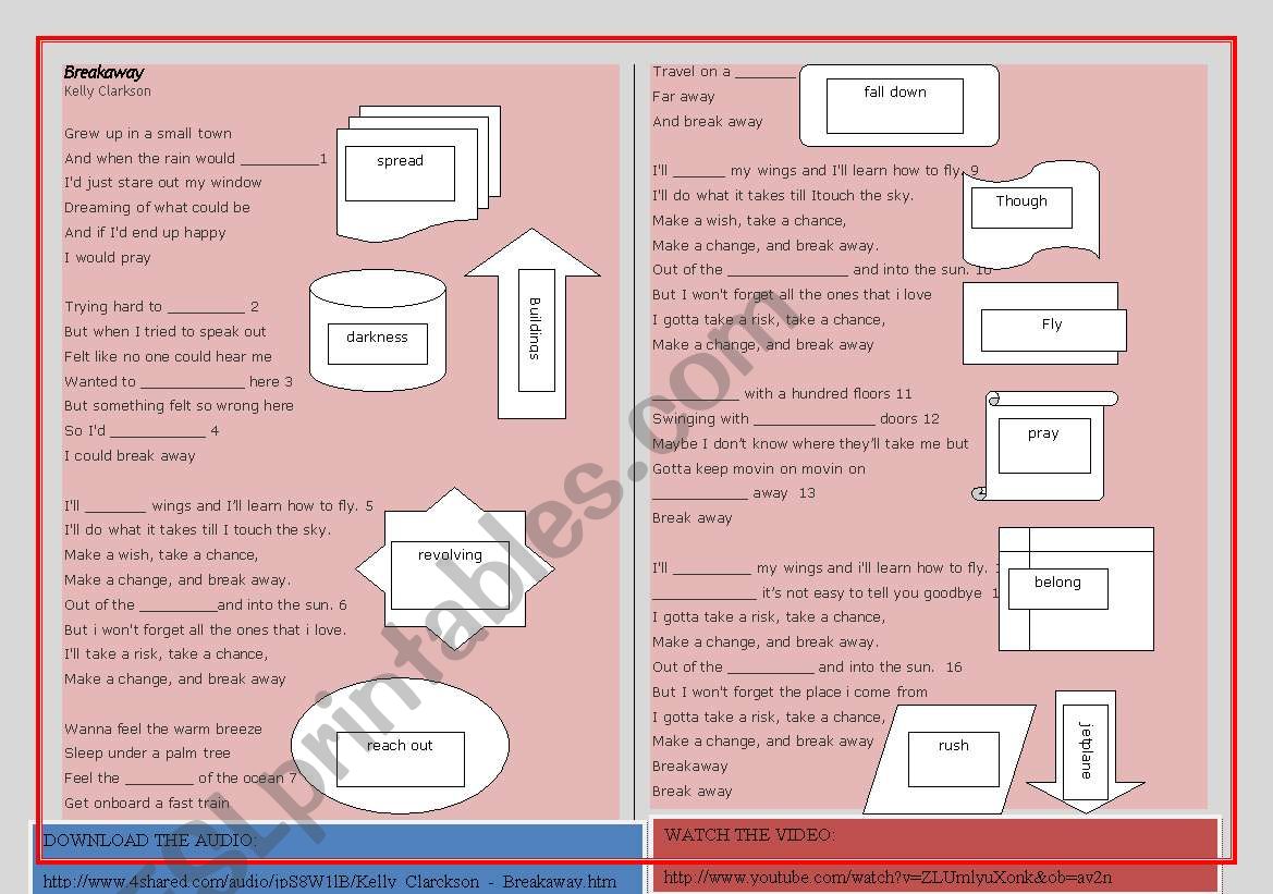 SONG: Kelly Clarkson - Breakaway