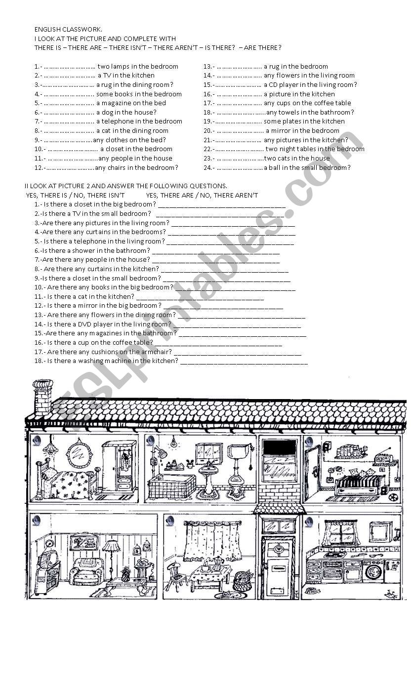 There is - There are worksheet