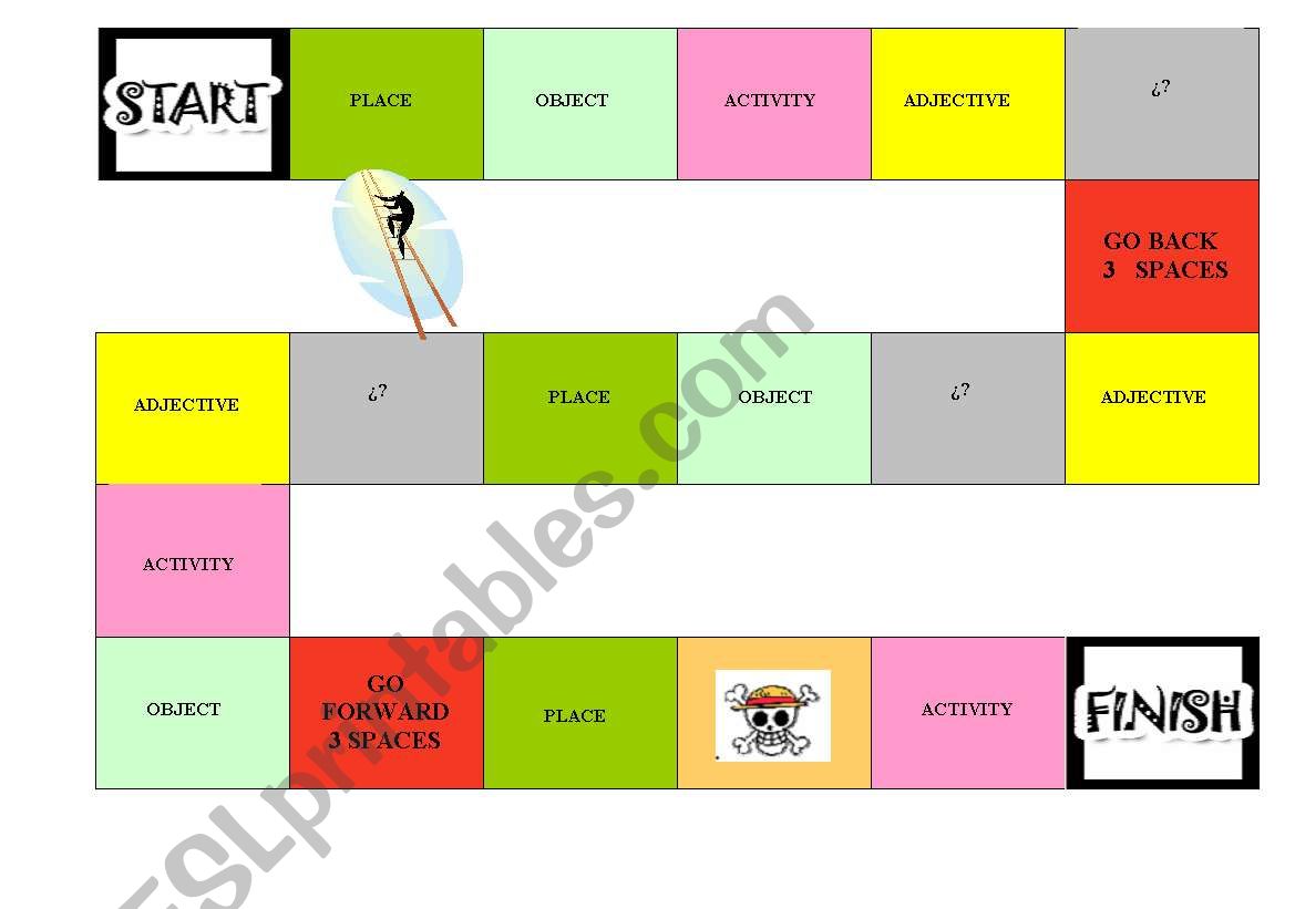 speaking board game worksheet