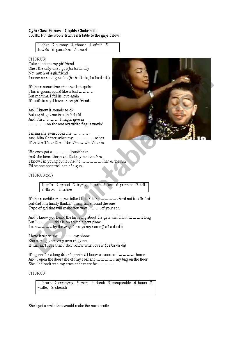 Песня breakfast in america cupid s chokehold. Cupid's Chokehold. Gym class Heroes Cupid's Chokehold. Gym Worksheet.
