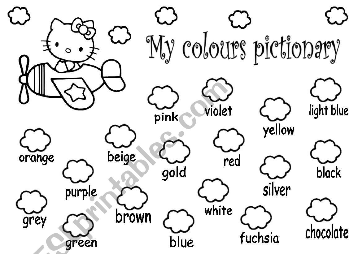 colours worksheet