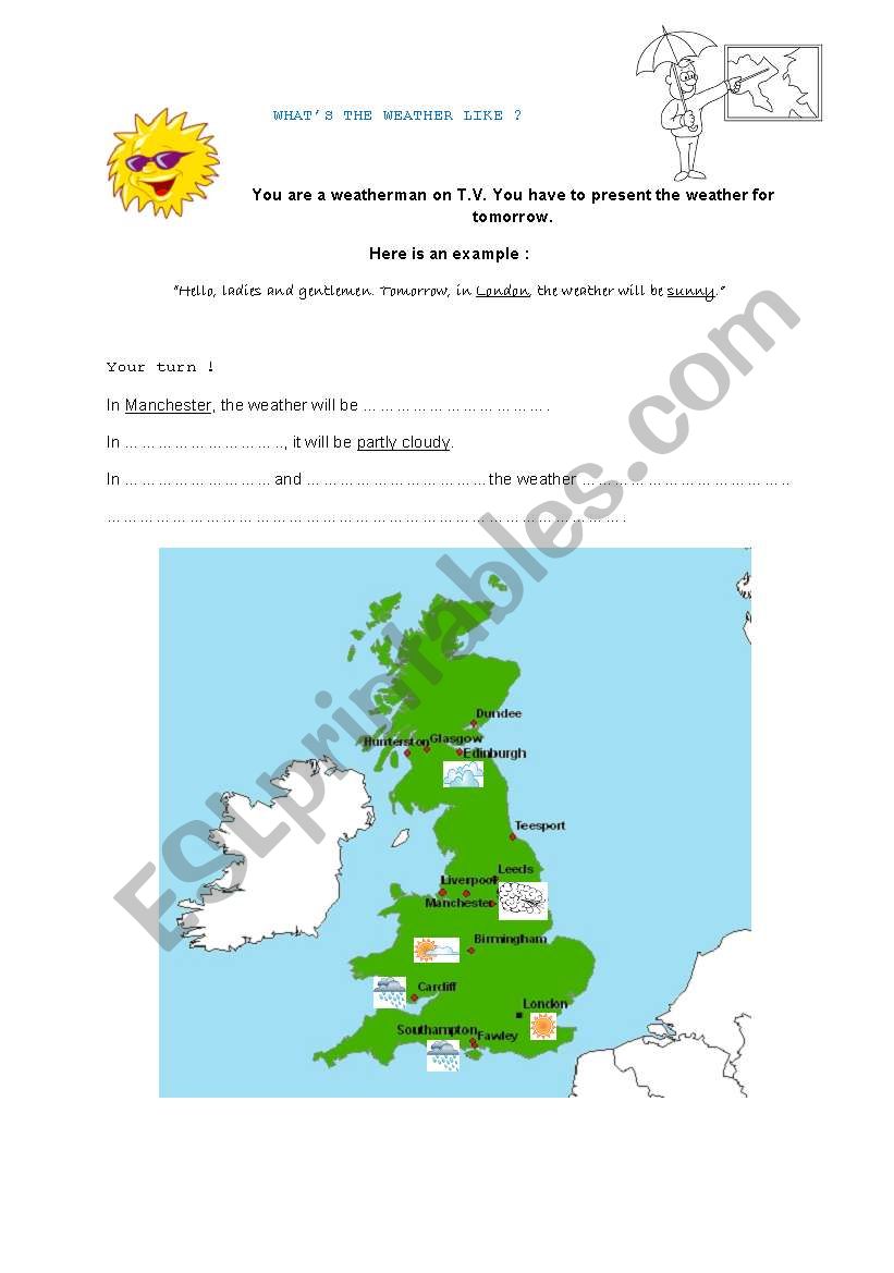 Whats the weather like worksheet