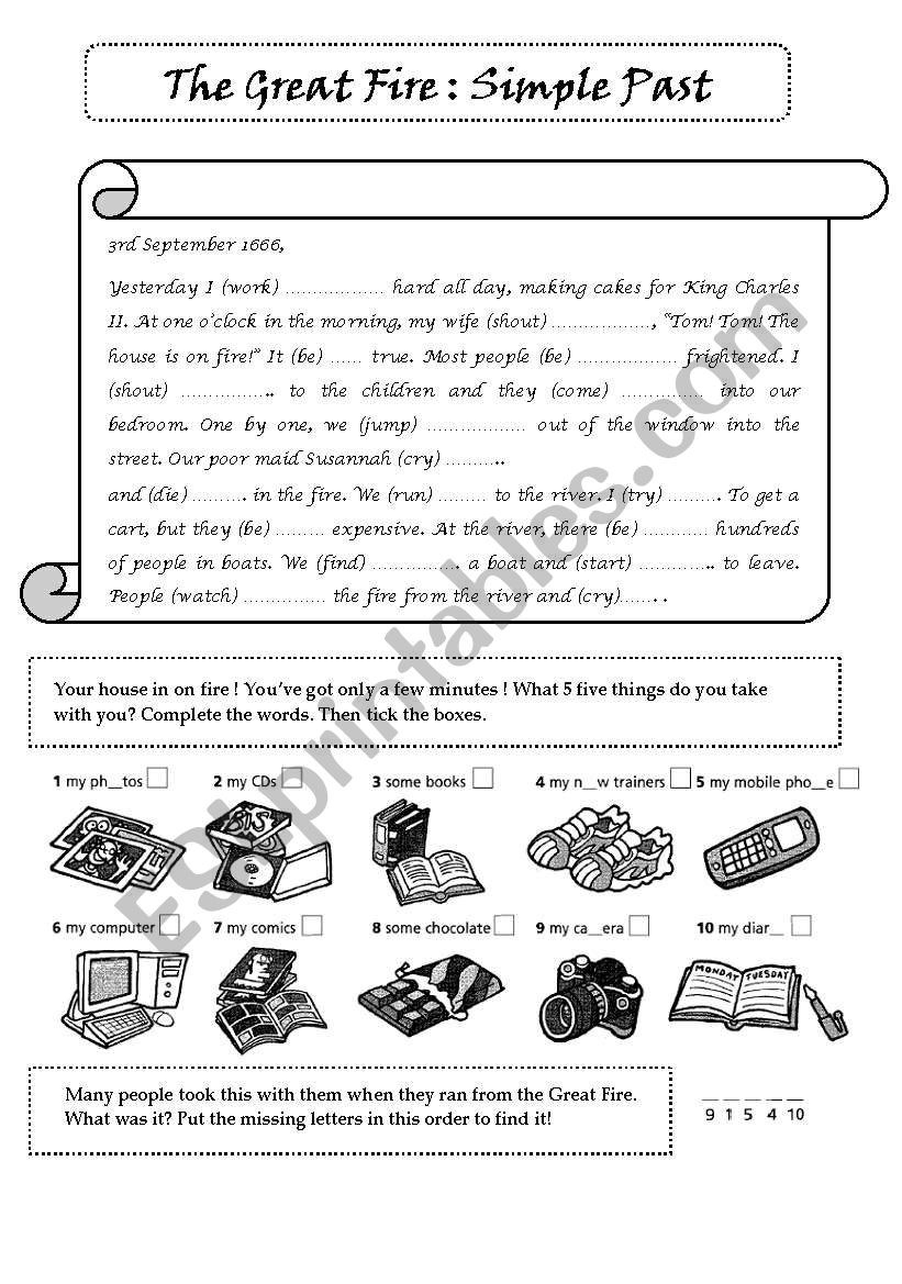 Simple Past worksheet