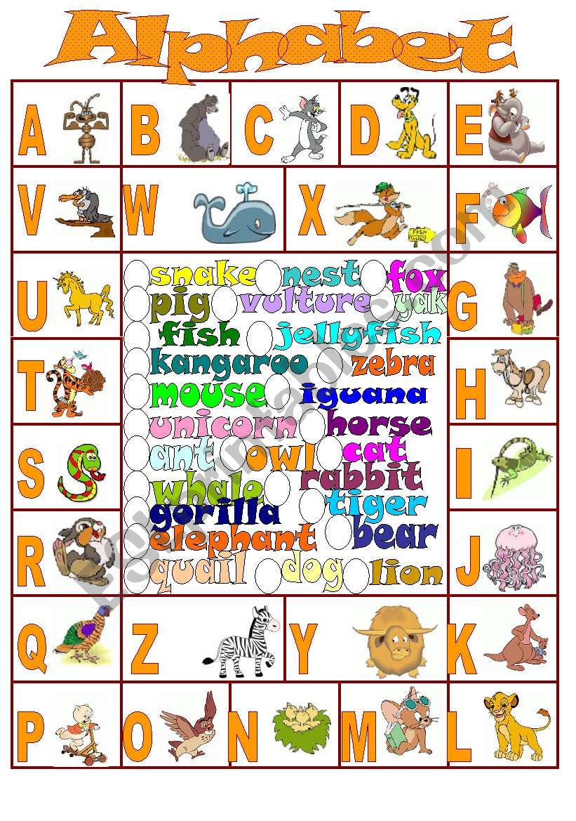 Alphabet Part 1 worksheet