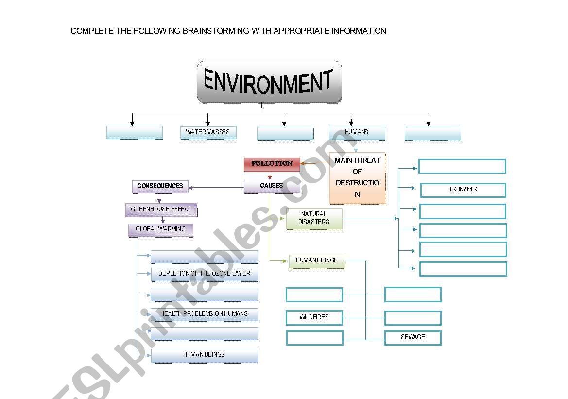 Environment worksheet