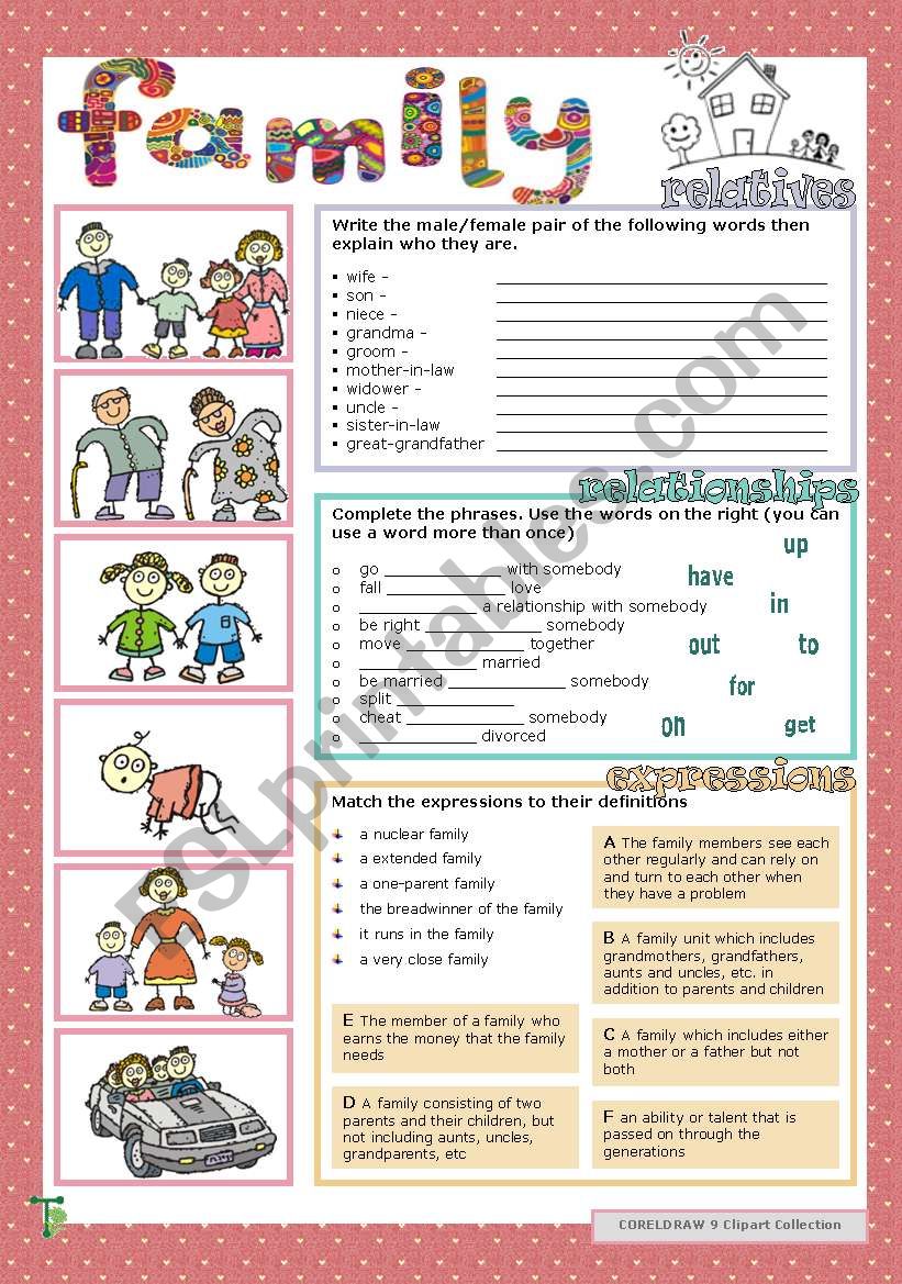 Family worksheet